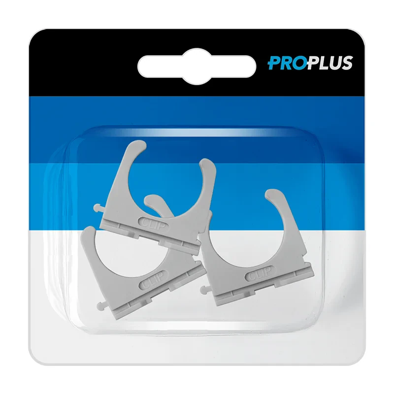 Waste water pipe clamp Ø28 mm set of 3 pieces in blister