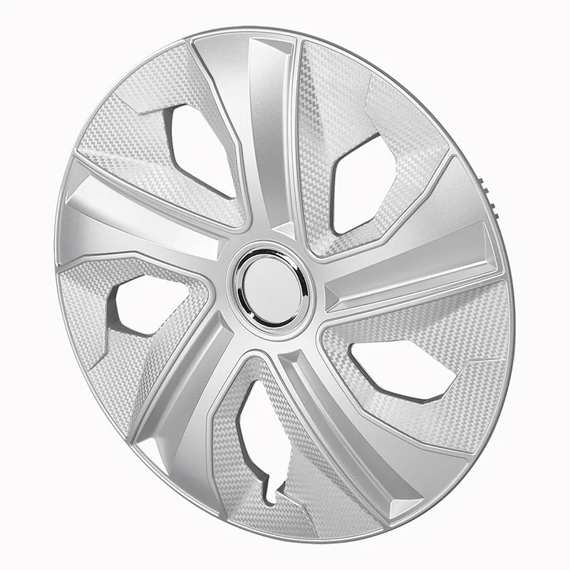 Hjulkapsler Moon Ring karbon sølv 16 tommer