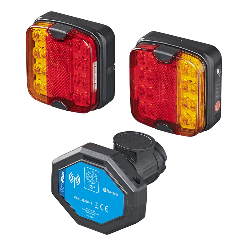 Illuminazione del rimorchio a LED con magneti senza fili (Bluetooth) 13 poli