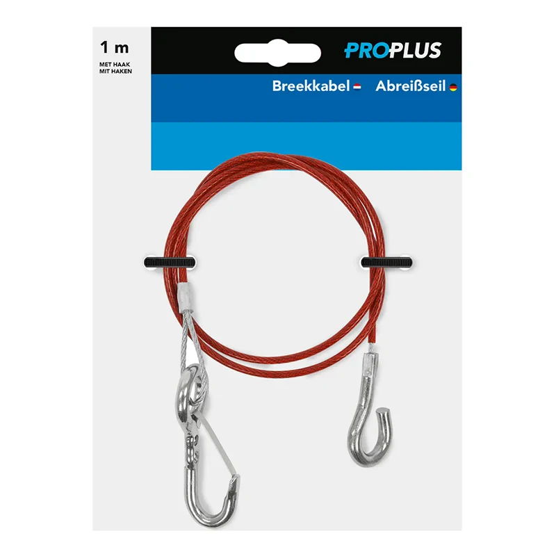 Abreißseil 1m mit Haken im Blister