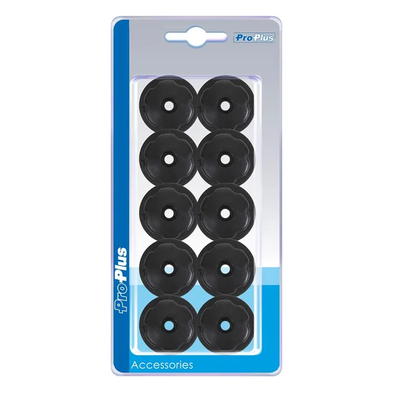 Tarpoulin lacing button L round plastic 10 pieces in blister