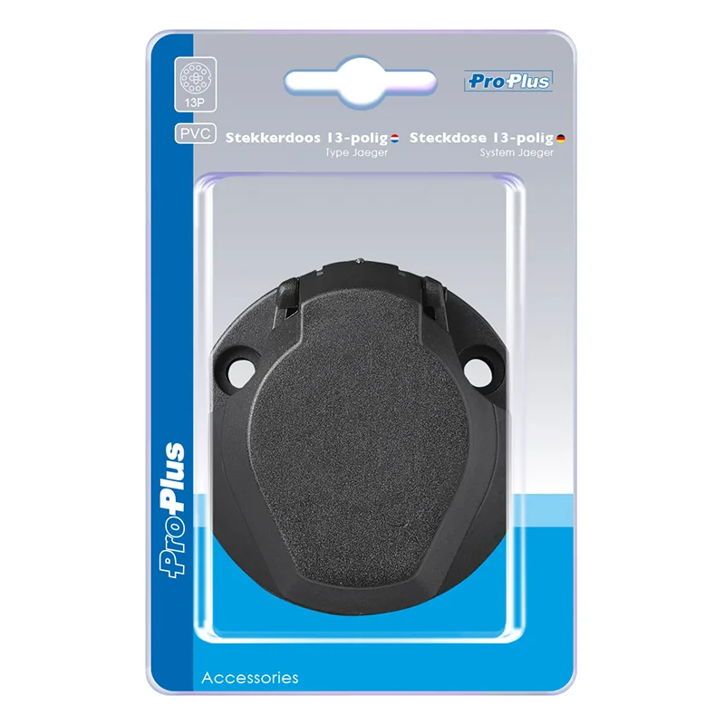 Stikkkontakt 13-pin PVC Jaeger i bisterpakning