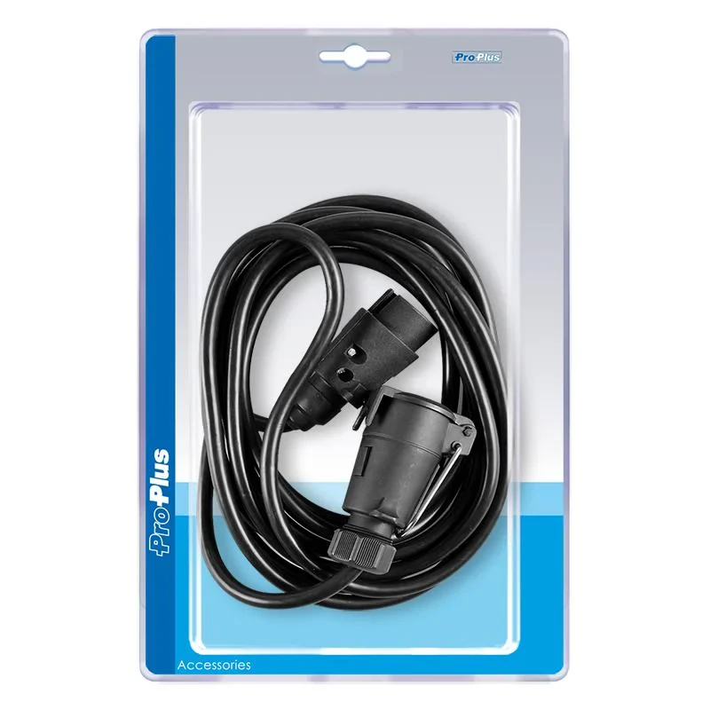 Cable de extensión de 5M con enchufes y conectores de 7 pines en envase