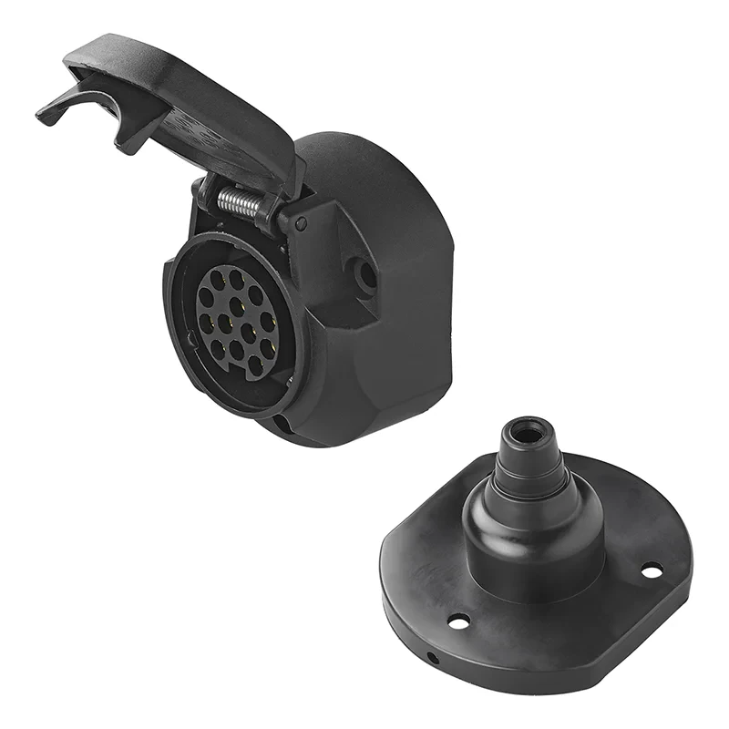 Socket 13-pin PVC Jaeger type + rubber seal
