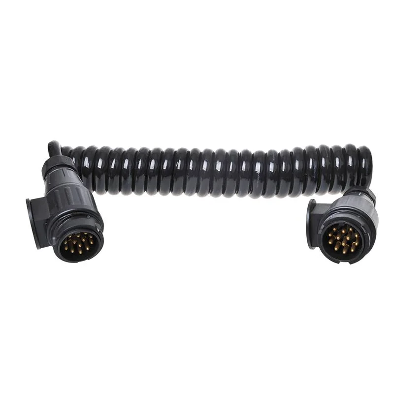 Spiraalikaapeli 3,5M 13 johdin 2x pistoke 13-nap PVC