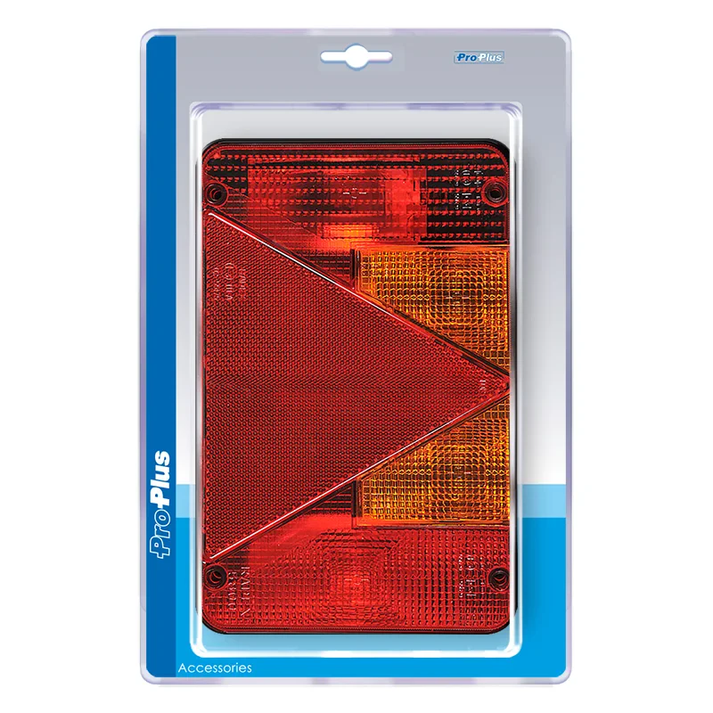 Luz trasera de 6 funciones 218x140mm izquierda en envase