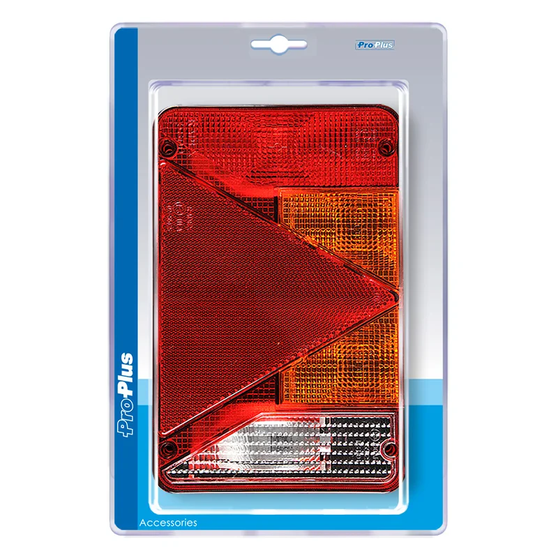 Luz trasera de 6 funciones 218x140mm derecha en envase