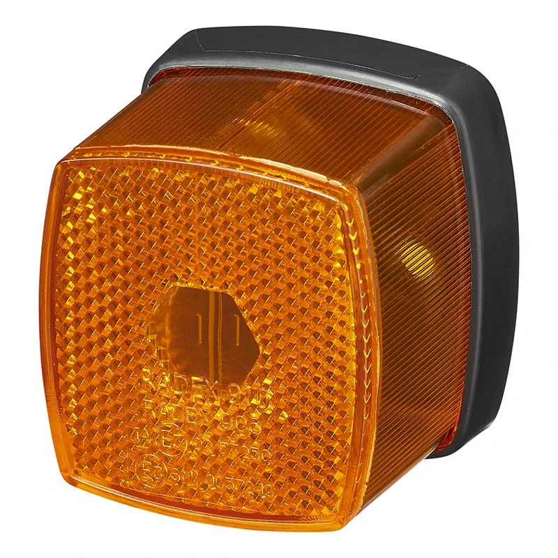 Zijmarkeringslamp oranje 66x62mm