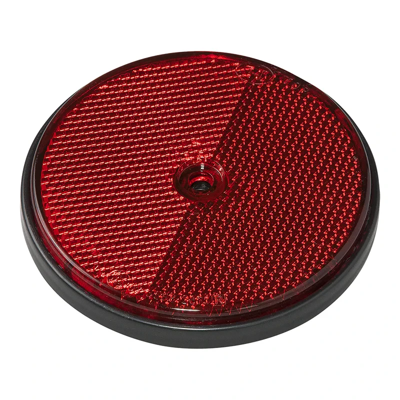 Catarifrangente rossa 80mm a vite