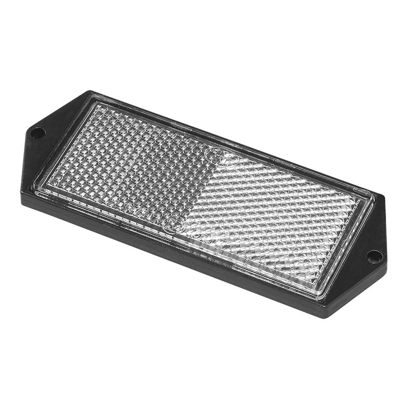 Przykrecany odblask biale 104x40mm