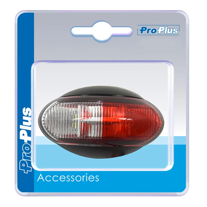 Umrissleuchte 10-30V rot/weiß 60x34mm LED im Blister