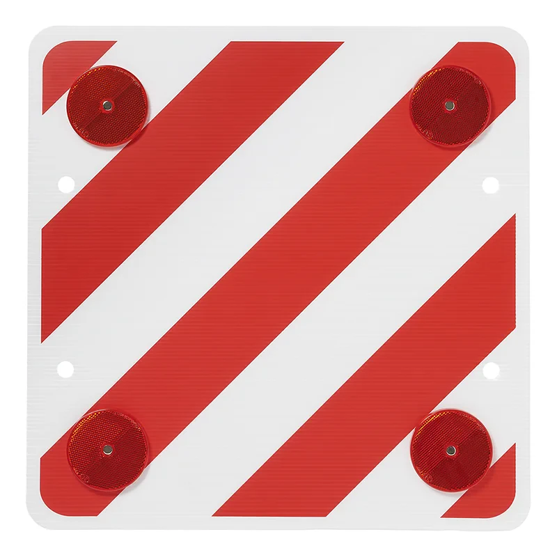 Tylna tablica ostrzegawcza plastikowa 50x50cm z odblaskami