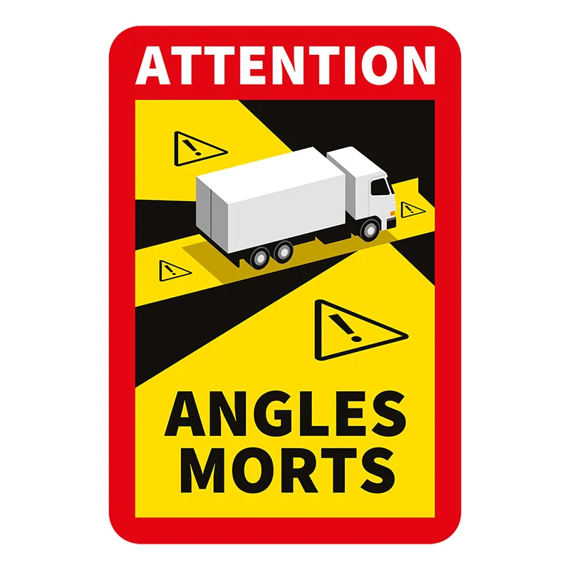 Tarra "Attention Angles Morts!" kuorma-auto