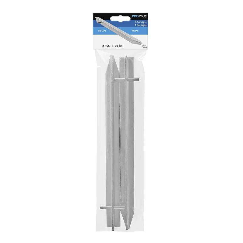 T peg 30cm metal 2 pieces in polybag