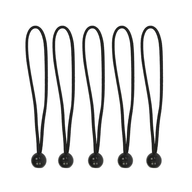 Zeltspanner elastisch 25cm mit Kunststoffball - Set von 5 Stück