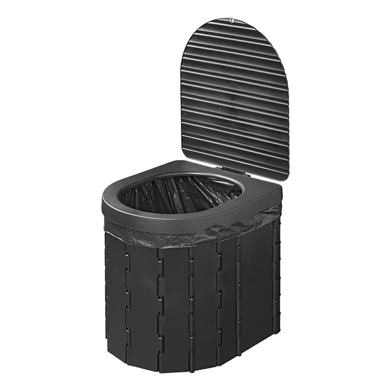 Taitettava retkeily-wc kannella