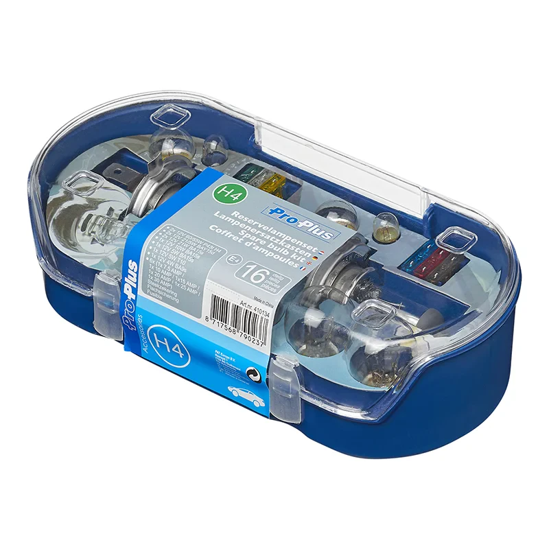 Spare bulb kit H4 16-pieces
