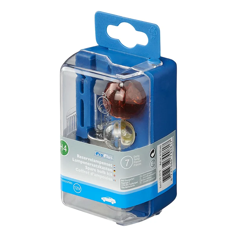 Ekstra pære sæt H4 7 stykker (21W rav)