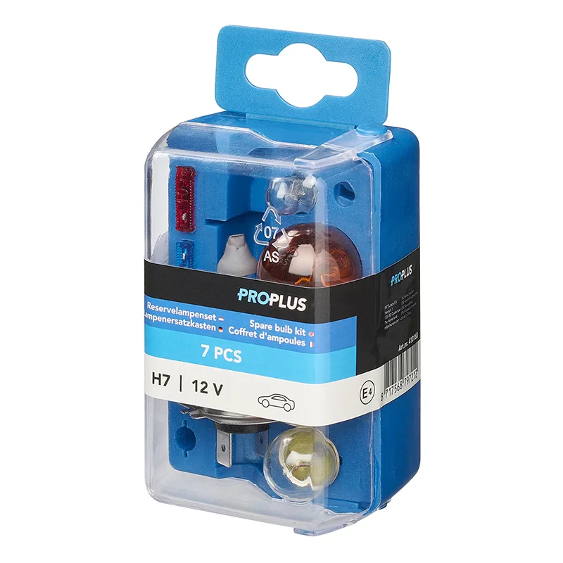 Kit di lampadine di ricambio H7 7-pezzi (21W arancione)