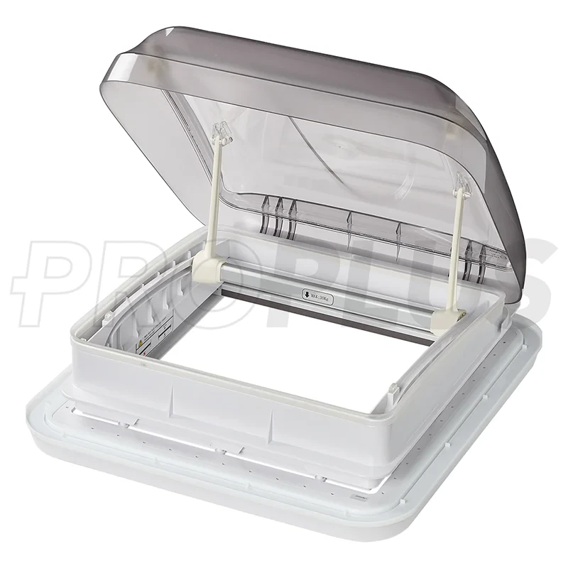 Takluke 400 x 400 mm uten permanent ventilasjon transparent