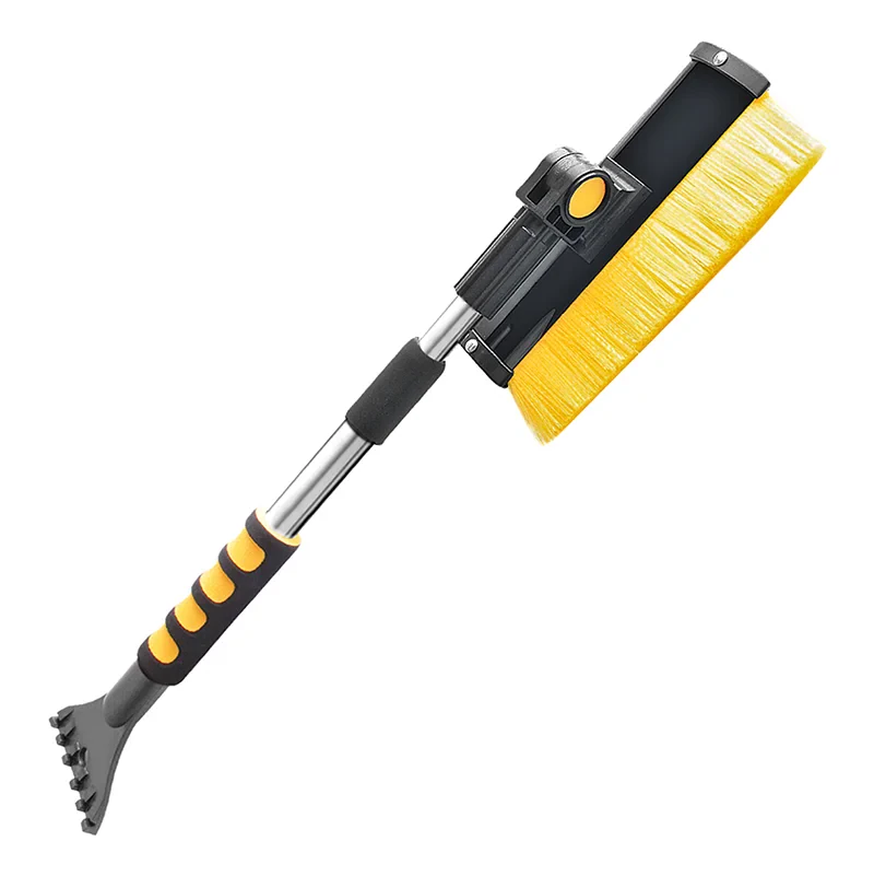 Snow brush with squeegee and ice scraper + telescopic handle