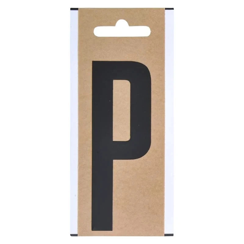 Letter etiket " P " 10cm