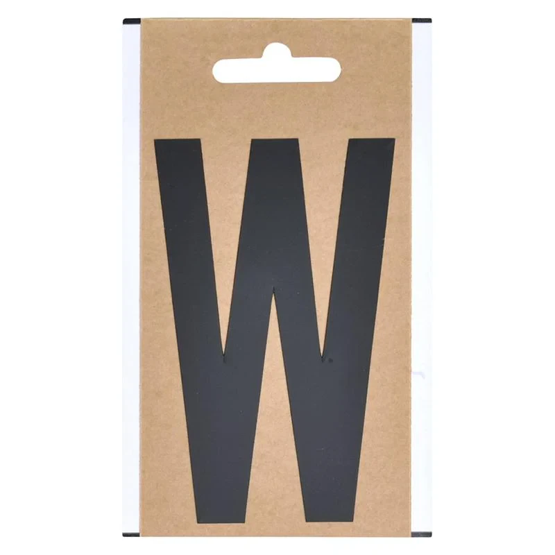 Letter etiket " W " 10cm