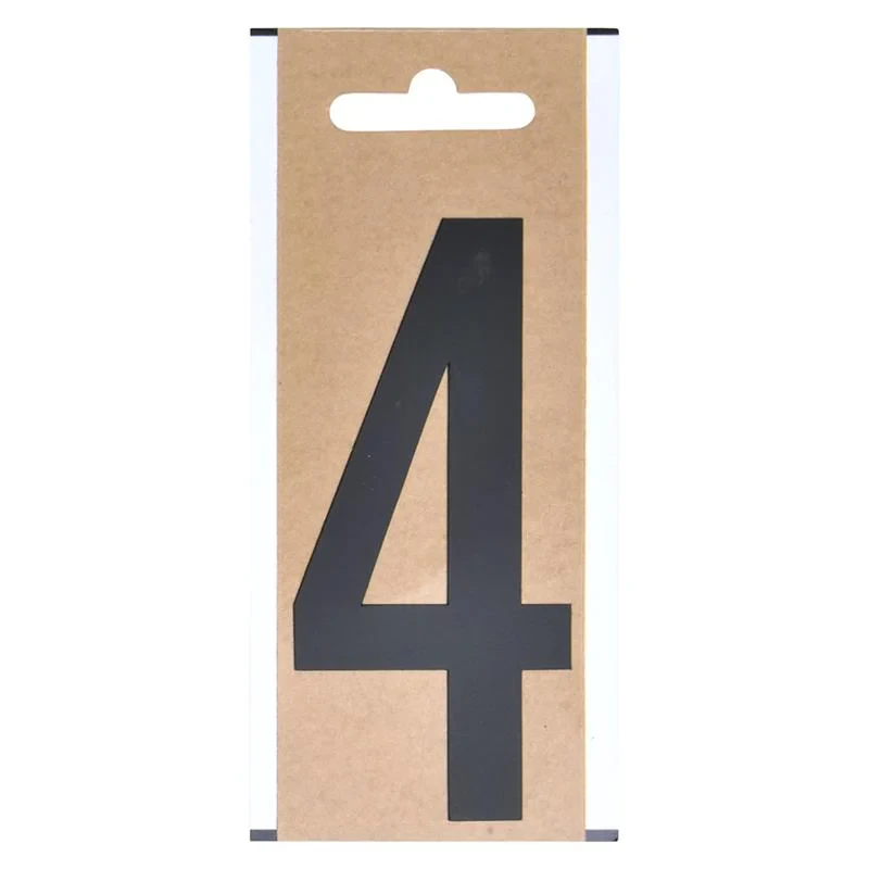 Cijfer etiket " 4 " 10cm