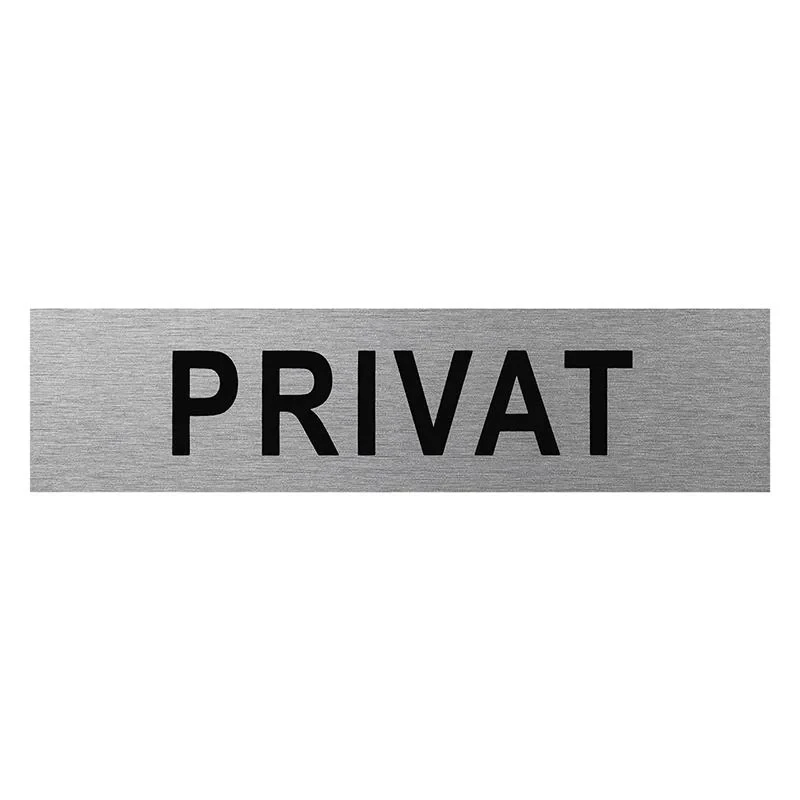 Aluminium Türschild " Privat " 160x40mm