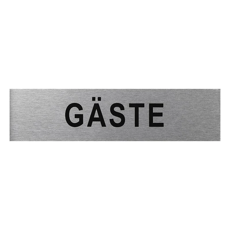 Aluminium Türschild " Gäste " 160x40mm