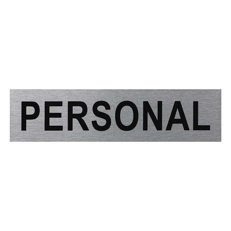 Aluminium Türschild " Personal " 160x40mm