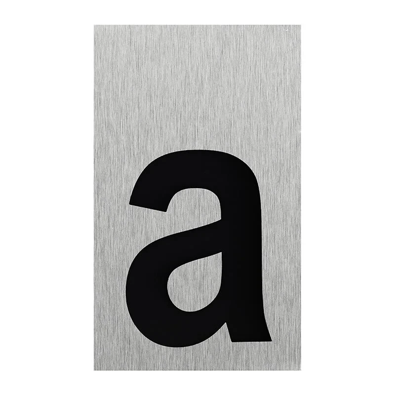 Plaque de porte " a " 100x60mm