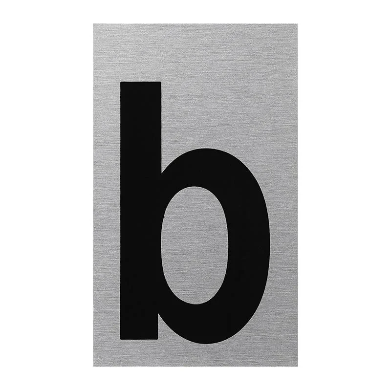 Aluminium dörrskylt " b " 100x60mm