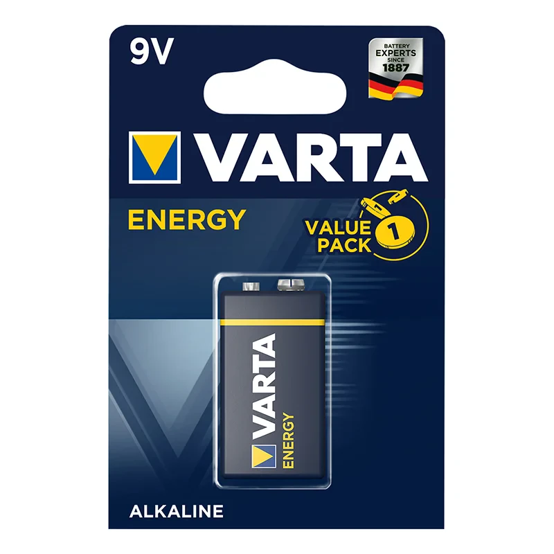 Varta Energy Alkaline batteri 9V i bisterpakning