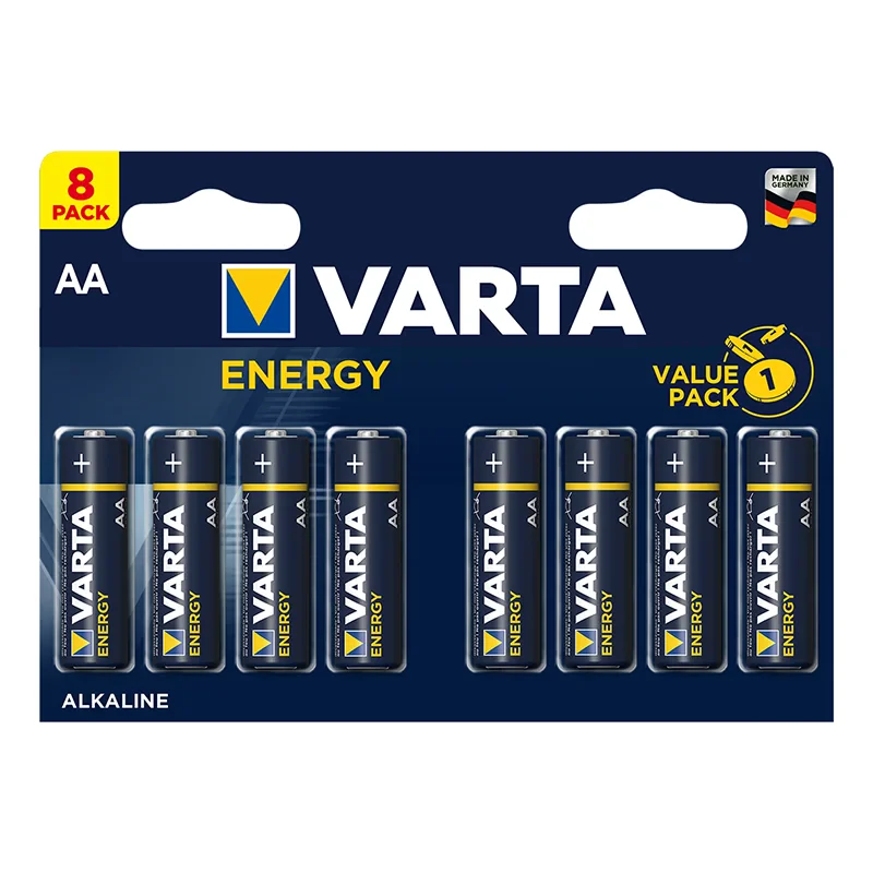 Varta Energy Alkaline batteries AA 8 pieces in multi pack