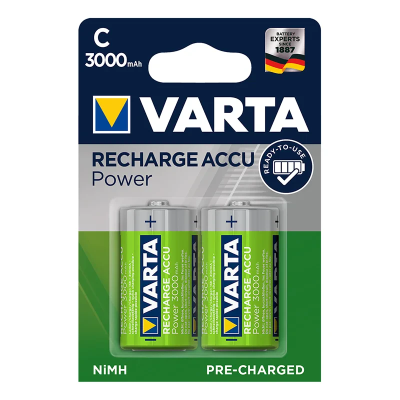 Varta Recharge Accu Power batteries C 3000 mAh 2 pieces in blister