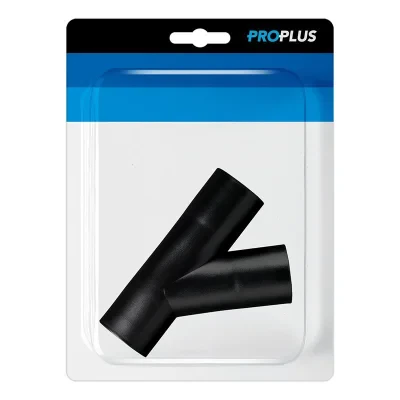 151015S - Waste water pipe connector Y-piece black in blister