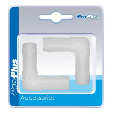 151204V02S - Water hose connector 90 degree 12mm 2 pieces in blister