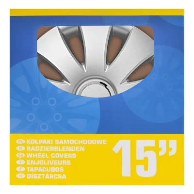 310818S - Hjulkapsler Aura Ring  15 tommers Sett med 4 stykker i skjerm boks