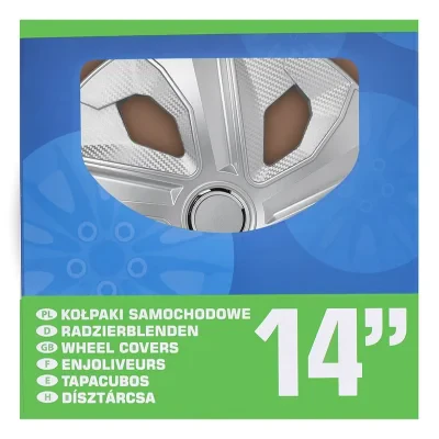 310880S - Wieldoppenset Moon Ring carbon zilver 14 inch 4 stuks in displaydoos