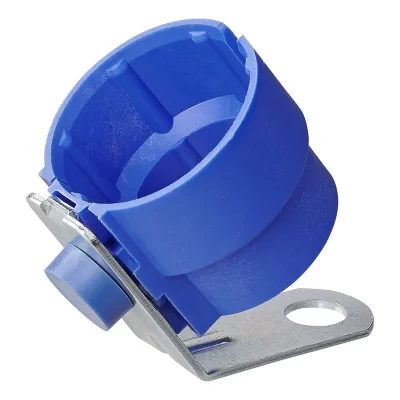 341206V01BL - Plug holder plastic blue