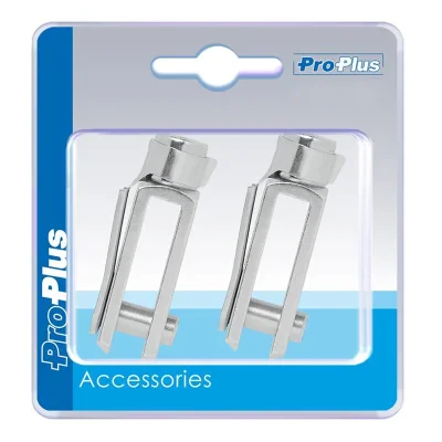 341309S - Gaffelhuvud M8 58mm med clip set med 2 stycken i blåsor