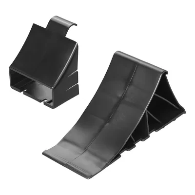 341343 - Wheel chock plastic black incl. holder