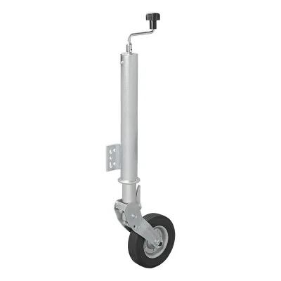 341505 - Stützrad 60mm Stahlfelge mit Vollgummi-Reifen 200x60mm klappbar
