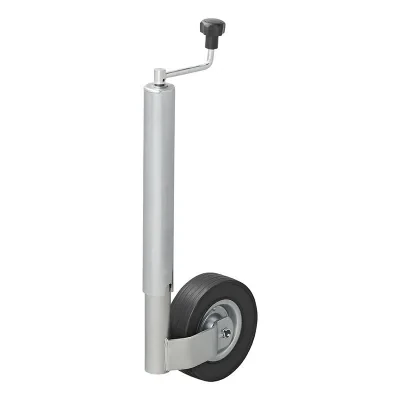 341512 - Stützrad 60mm Metall-Felge mit Vollgummi-Reifen 220x65mm