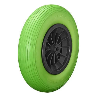 341566PU - PU-hjul med plastfelg, 16" 4,00-8