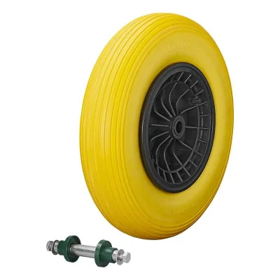 341568PU - Opona PU z plastikową obręczą 16″ 4,00–8 z uwzgl. osi 20 mm