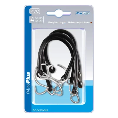 342130S - Sikkerhets kjede PVC 4 stk i bisterpakning