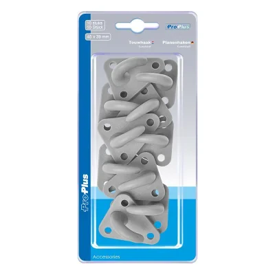 342152S - Planenhaken Kunststoff 45x39mm 10 Stück im Blister
