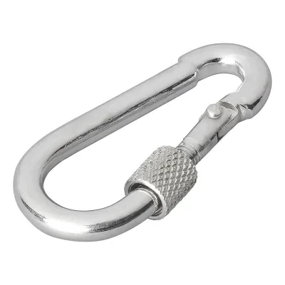 342361 - Karabinkrok metall 5x50cm med skrue lås